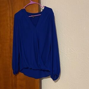 INC International Concepts Royal Blue Blouse